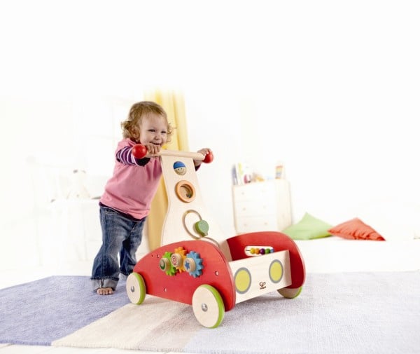 Versatile pushcart with activities