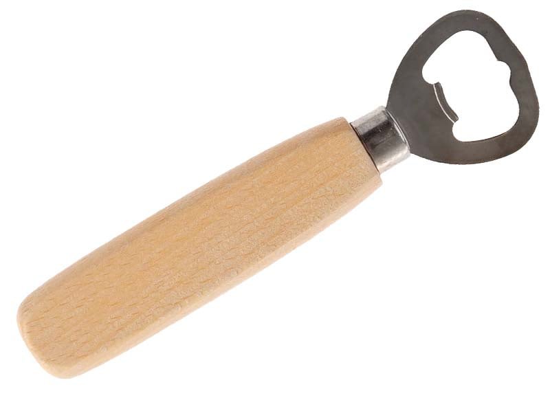 Wooden bottle opener