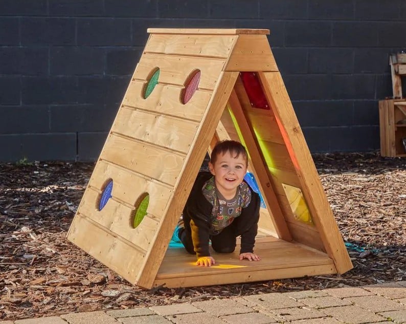 Fascinating coloured crawling house