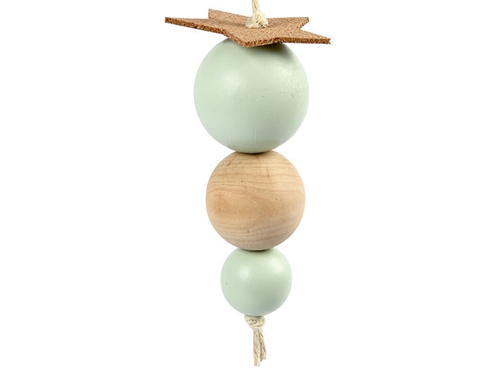 Natural wooden beads