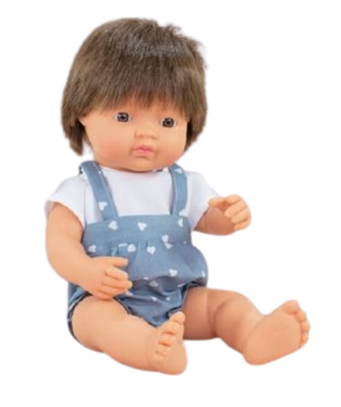 Doll European boy, 38 cm