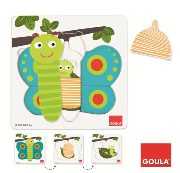 Lagenpuzzel, vlinder