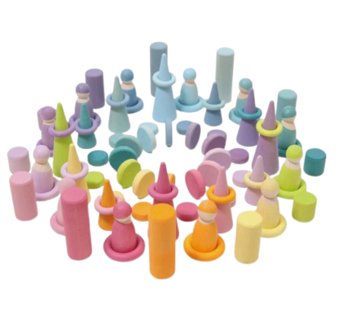 Grimm's Stacking Game Small Pastel Rolls