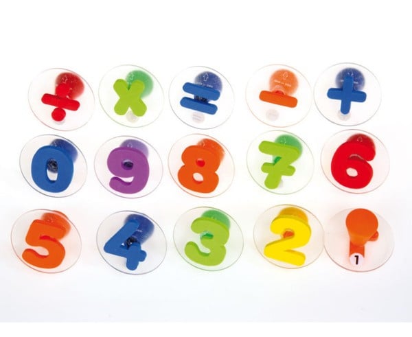 Giant number stampers, 15-piece