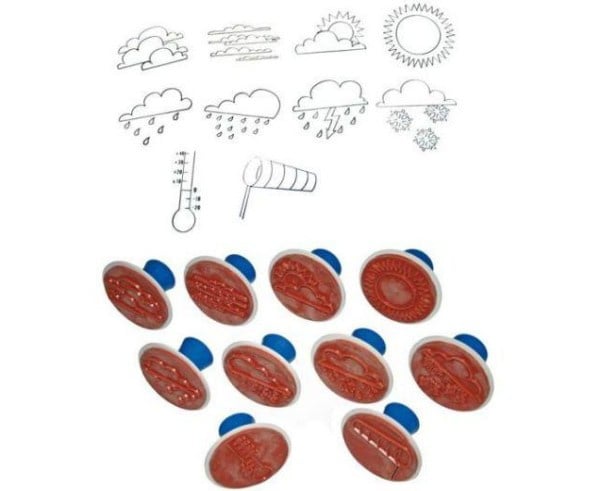 Weather stamps, set of 10