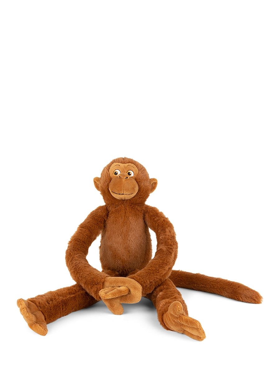 Super zachte pluchen knuffel aap small, 42 cm