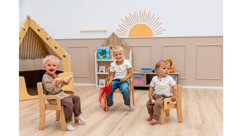 # Houten stoel TIM met armleuningen, set van 2