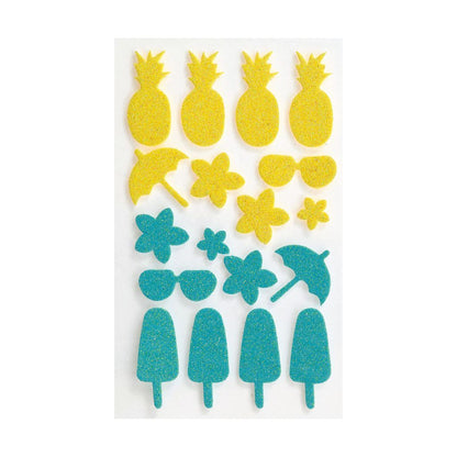 # Tropische glitter stickers