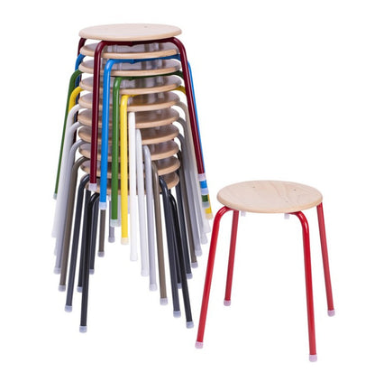 Stackable stool with 4 legs