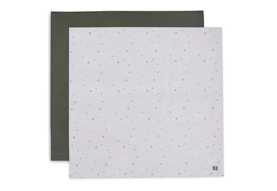 Hydrophilic cloth 115x115 cm, Stargaze Leaf Green - set of 2