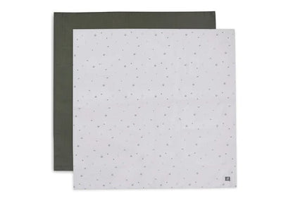 Hydrophilic cloth 115x115 cm, Stargaze Leaf Green - set of 2