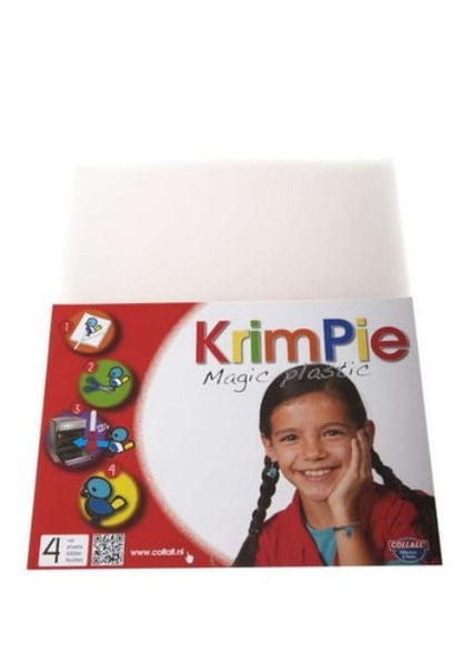 Collall shrinky dinks plastic, 25 sheets transparent