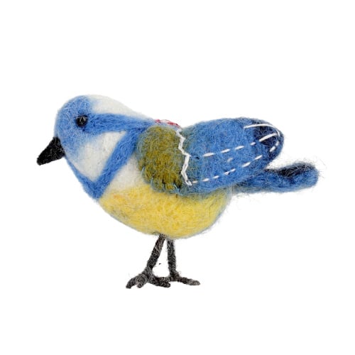 Set of 20 felt garden birds Fairtrade