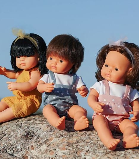Doll European boy, 38 cm