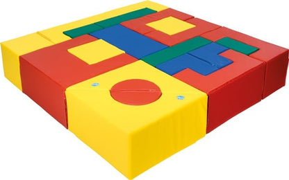 Softplay bouwstenen set A 21-delig, meerdere kleuren mogelijk