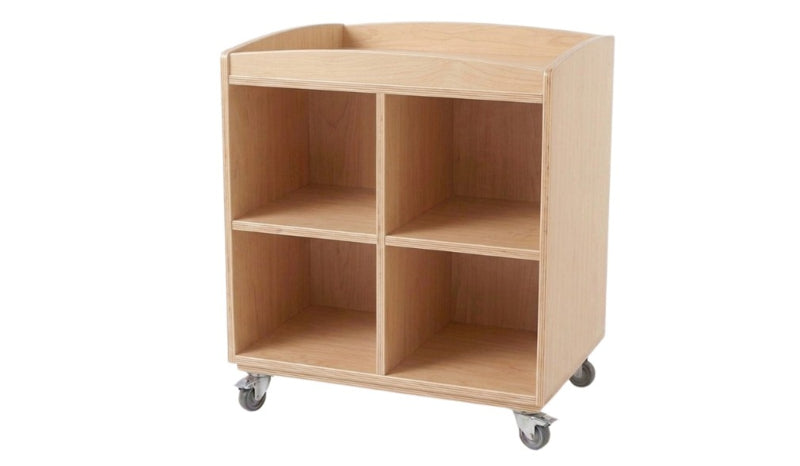 Mobile play table with raised edge and 8 bins, After-School Care 7+