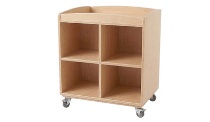 Mobile play table with raised edge and 8 bins, After-School Care 7+