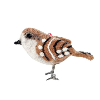 Set of 20 felt garden birds Fairtrade