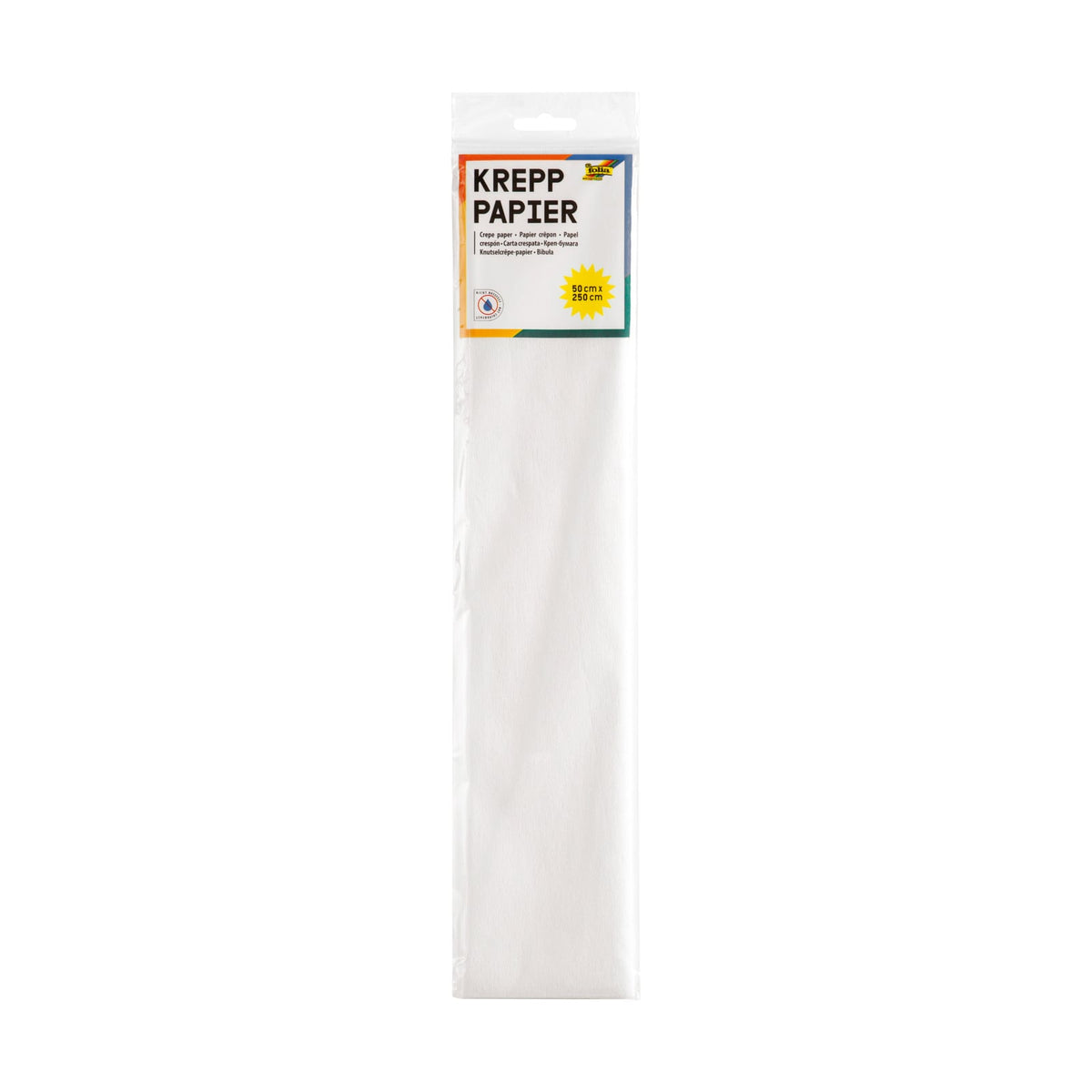 Crepe paper white