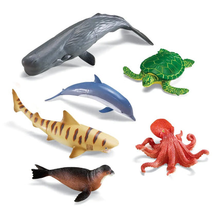 Jumbo Sea Animals, set of 6