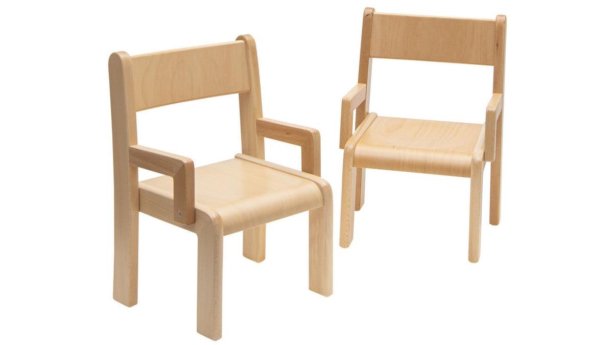 # Wooden chair TIM with armrests, set of 2