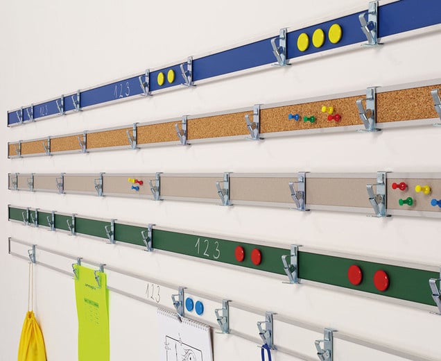 Aluminium wandlijst magnetisch per meter