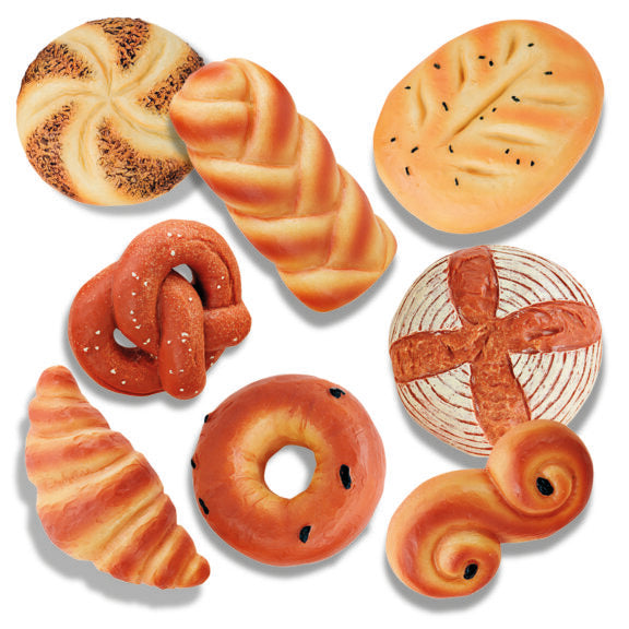 Sensory play stones food, bread