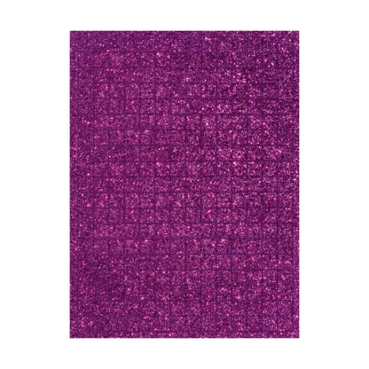 Craft Foam Mosaic Glitter, 15 x 20 cm, 6 sheets, 6 assorted colours.