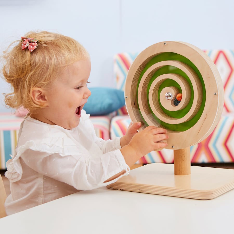 Rotating clock spiral