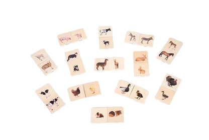 Tickit houten memory dieren moeder en jong