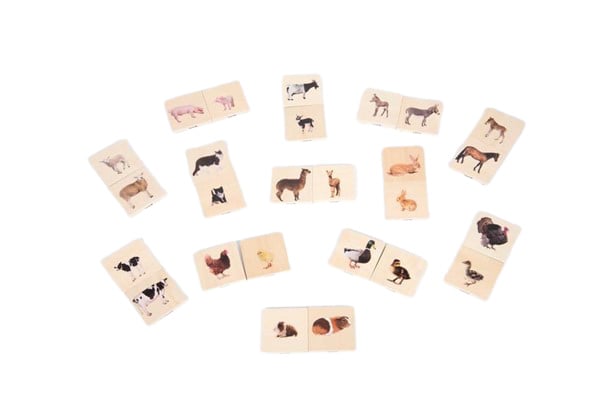 Tickit houten memory dieren moeder en jong