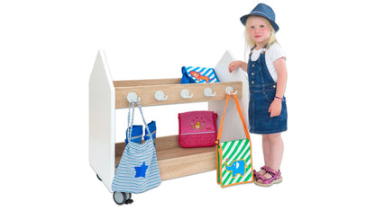 # Educasa Mobile Wardrobe/Bag Trolley Small