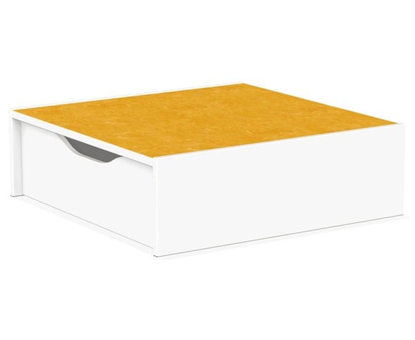 # Square stage section with rolling case 75 x 75 cm, height 24 cm