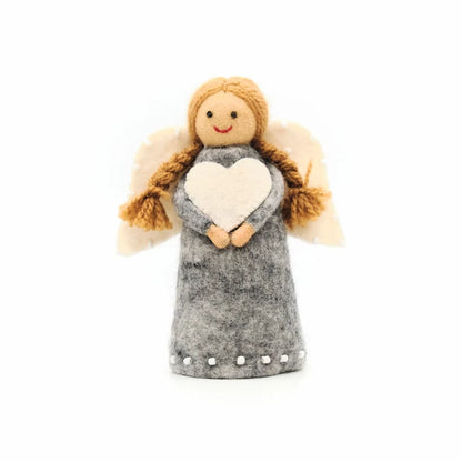 # Set van 4 vilten Kerstengelen