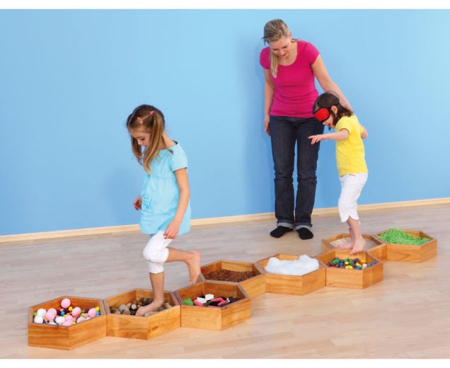 Blote voeten eiland, set van 4