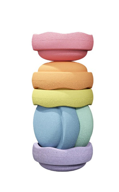 # Stapelstein large Pastel, 6 pieces
