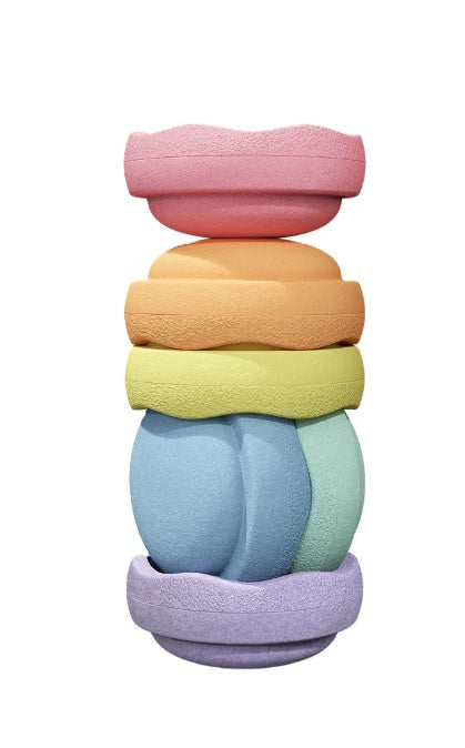 # Stapelstein large Pastel, 6 pieces