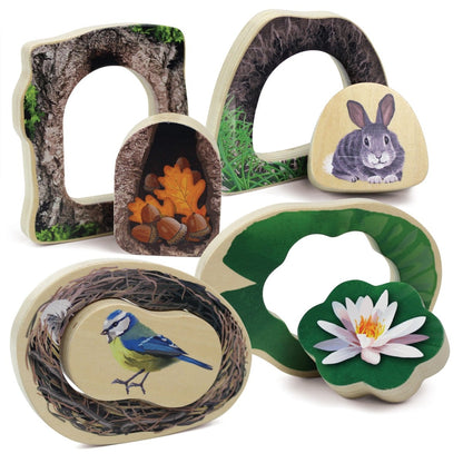 Puzzle: Which animals are hiding in the forest?
