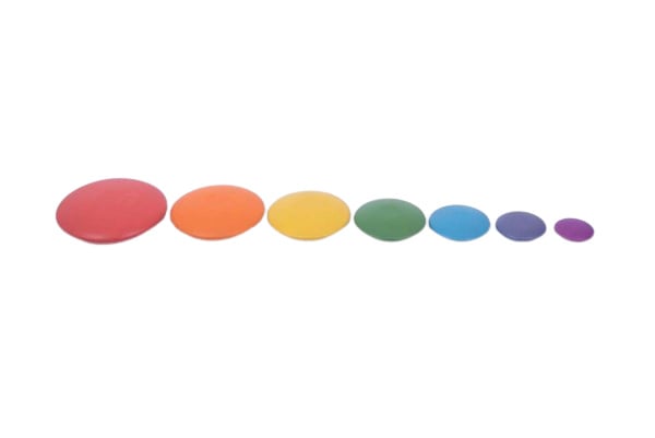 Tickit houten pebbels regenboogkleuren