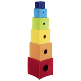 Felt rainbow stacking blocks