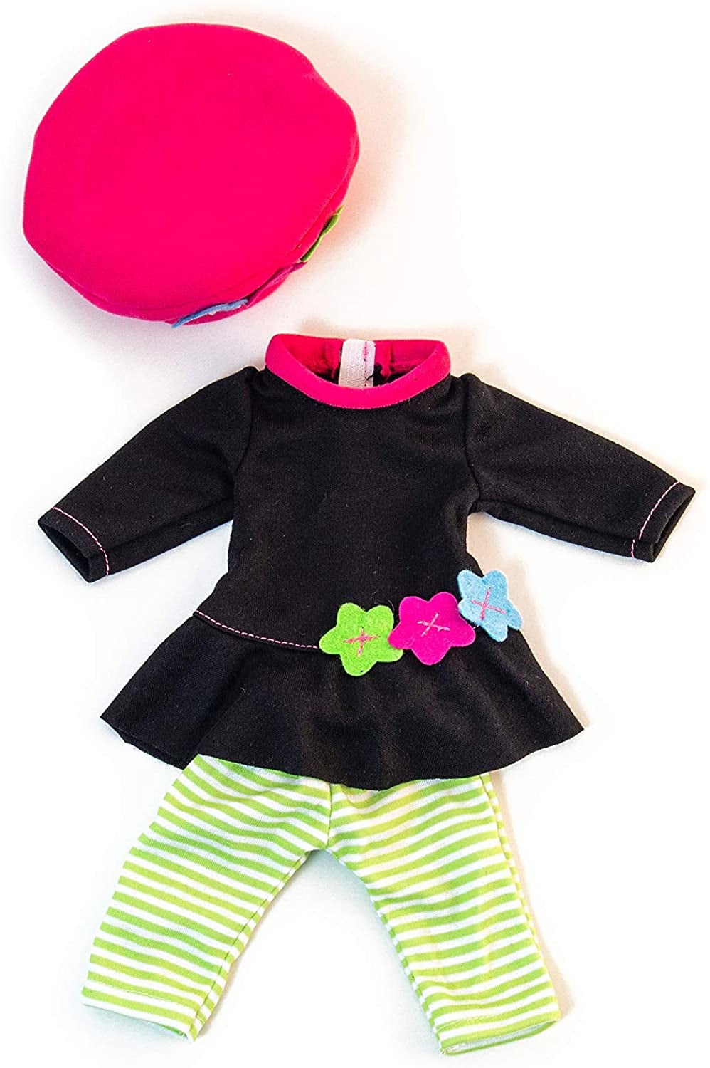 Tunic with leggings and hat set 32 cm, doll clothes