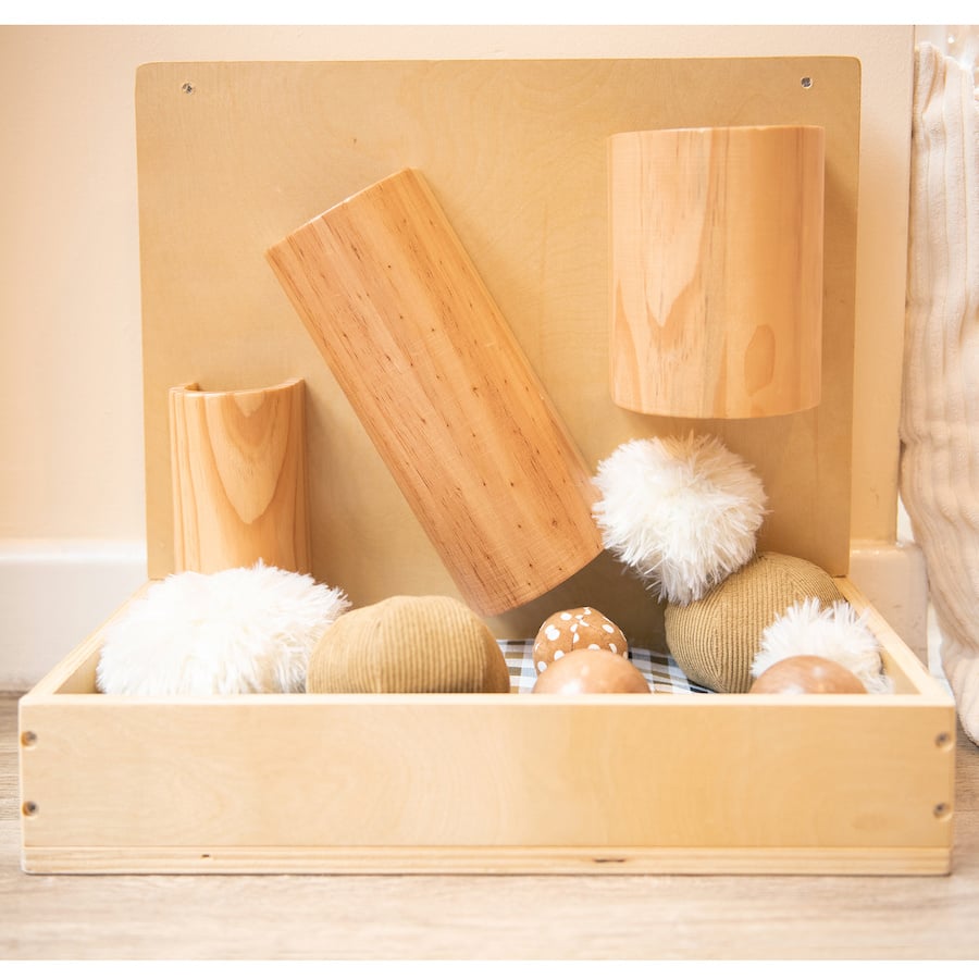 # Wooden mail channel wall