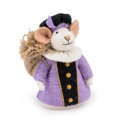 # Vilten Sintermuis met 3 Pietermuizen Fairtrade
