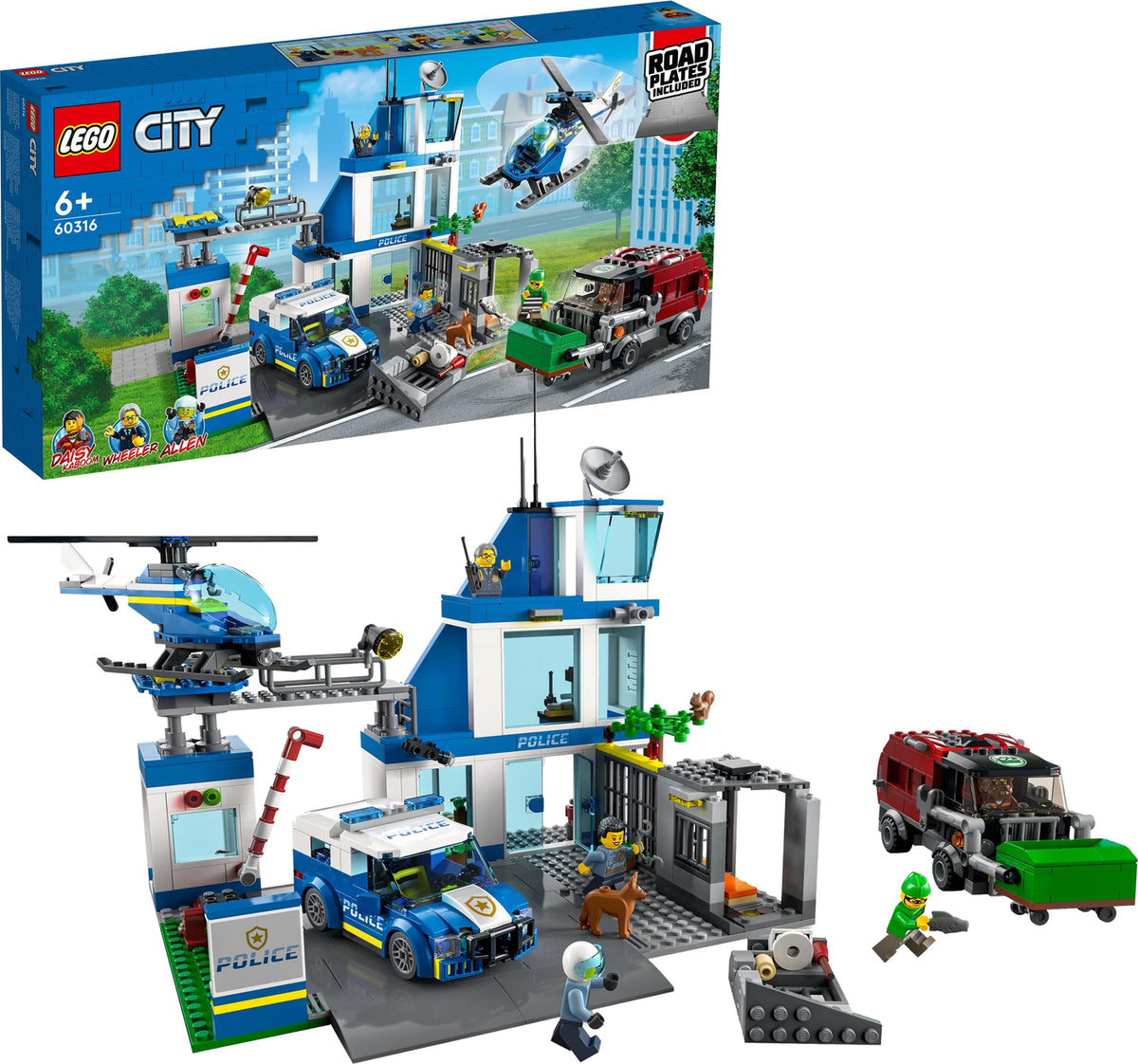 # Lego City Politiebureau en helikopter speelset