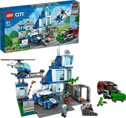 # Lego City Politiebureau en helikopter speelset