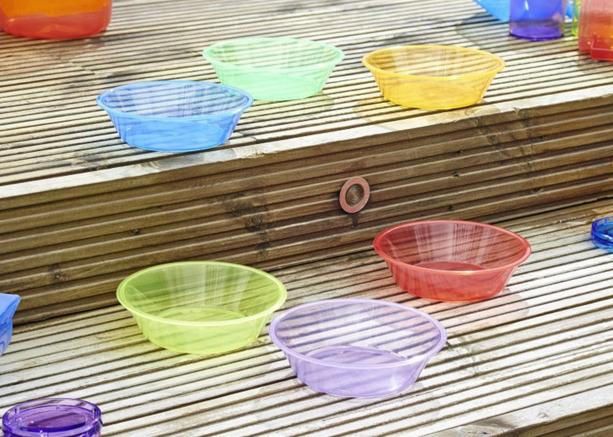 Tickit Translucent Colour Sorting Bowls, Set of 6