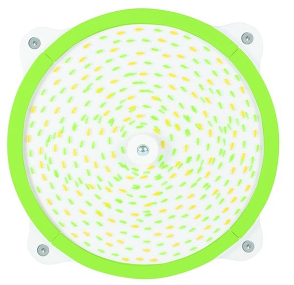 Wandbord Illusion wheel earth