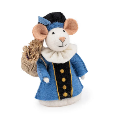 # Vilten Sintermuis met 3 Pietermuizen Fairtrade