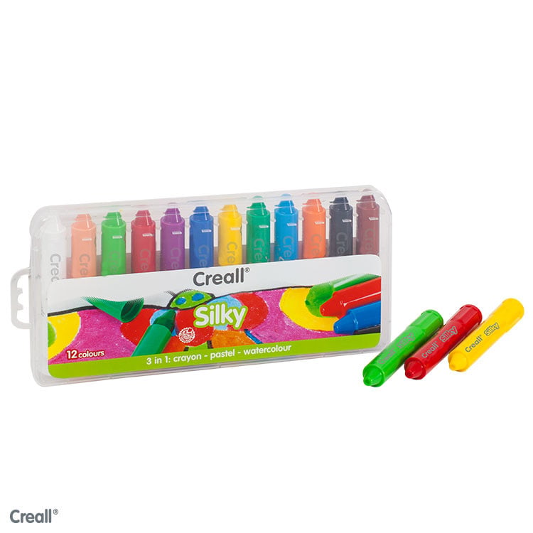 Creall Silky crayons, set of 12 asstd.