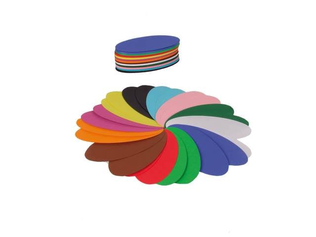 Folding cartons oval, 12 colours